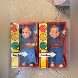 Two 1972 Howdy Doody Dolls In Original Packaging